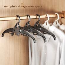 5 chiếc móc treo quần áo gấp gọn tiết kiệm không gian, dụng cụ sắp xếp đồ đạc đa chức năng, tiết kiệm diện tích, vật dụng thiết yếu cho gia đình. - Nhiều màu - Xem 8