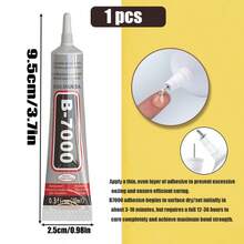 Pegamento multiusos B7000 DIY - Adhesivo transparente y resistente al agua para proyectos hechos a mano, joyería y reparación de pantallas de teléfono - Color transparente - Ver 13