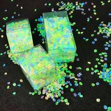 5000颗0.11-0.19英寸夜光花园装饰石，发光砂石，适用于水族箱、仙境花园、家居小径装饰 - 彩色 - 查看 3