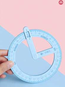 1 Set Cartoon 360 Degree Rotatable Angle Teaching Aids, Math Angle Decomposition Drawing Geometric Protractor, Multifunctional Drawing Ruler, 360 Degree Movable Angle Teaching Tool, 360 Degree Movable Angle Teaching Ruler, Math Angle Decomposition Recognition Multifunctional Angle Ruler Demonstrator, Back To School