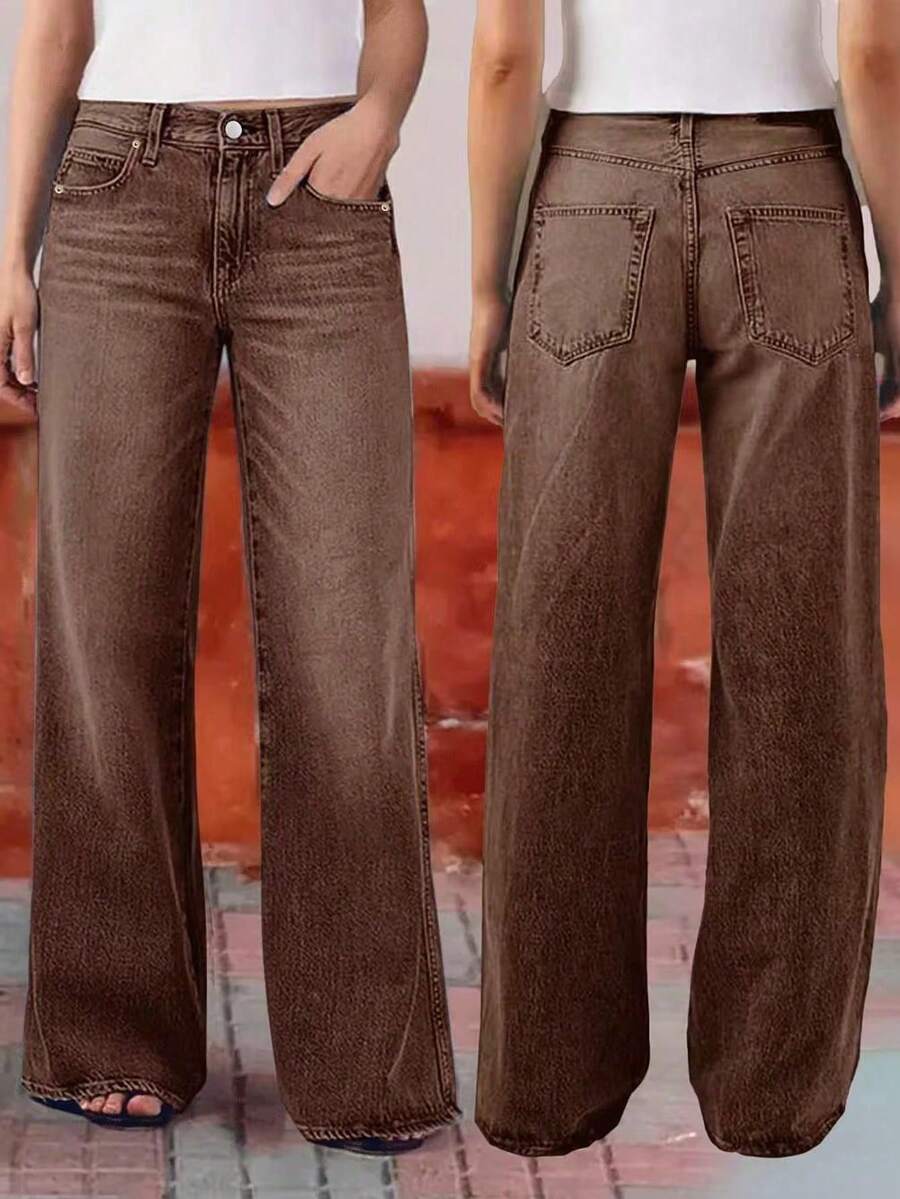 Quần jeans nữ ống đứng thời trang mới, co giãn thoải mái, chất lượng cao, kiểu dáng thời trang thường ngày cho mùa xuân.