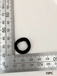 10/20/50pcs Black Elastic Hair Ties, Simple & Fashionable Seamless Hair Ties, Durable Ponytail Holders, Suitable For Daily Use, Gift For Women ,Hair Elastics ,Hair Rubber Bands ,Scrunchies ,Hair Rope