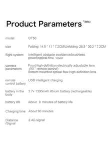 New GT50 HD Drone With Remote Controller, Equipped With 5.64-Inch Real-Time Display Screen To View Aerial Footage - Grey - View 12