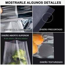 ¡RecomendadoBolsas para Sellar al Vacío, 100 Bolsas de Vacio para Alimentos, 20 x 30cm Bolsas Selladoras al Vacío Bolsas Envasar al Vacio, Bolsa de Vacío Gofradas para Conservación y Cocción¡Top de Temporada - 20x30 - Ver 2