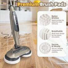 2 Pack Upgraded Steam Mop Replacement Brush Heads Compatible With Shark Steam And Scrub Mop S8201 S8001 S7201 S7001 Series Short Bristle Cleaning And Polishing Brush For Deep Clean Home Hard Floors - như hình ảnh - Xem 4