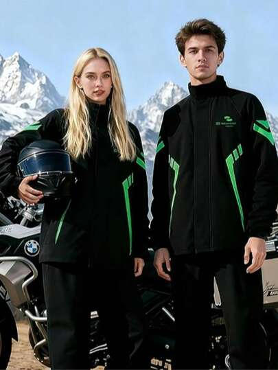 Fashionable Raincoat, Full-Body Rainsuit, Thickened Raincoat And Pants Set, Waterproof Windproof Rainwear, Unisex Raincoat, Durable Rain Poncho, Multi-Functional Raincoat, Suitable For Outdoor Activities Like Cycling, Travel, Hiking, Camping, Fishing, Motorcycle Riding, Abrasion-Resistant Rainwear