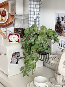 1件仿真垂吊藤蔓，逼真秋海棠叶，植绒绿植，模拟爬藤，绿叶繁茂，适用于家居卧室、客厅、厨房、办公室、墙面、阳台、书架装饰、橱窗展示。 - 彩色 - 查看 11