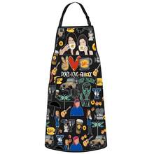 WZMPA Luke's Diner Kitchen Apron Luke's Diner Lover Gift Peace Love Gil Adjustable Apron For BaFKing Grilling,PeaceLoveGilBlAp - PeaceLoveGilBlAp - View 1