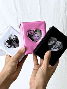 1pc Custom 16 Sheets 1 Inch Photo Mini Photo Album Keyring, 16 Pockets Photo Storage PVC Mini Small Photo Album Binder With Keychain Clear Pocket Photo Album Keychain For Cards, Pictures, Picture Cards Personalized Gifts For Women/Men, Personalized/Customized Keychain, Bag Charms, School Supplies, For Teenagers, Junior High School Students, Middle School Students, High School Senior High School Students, College Students, University Students, Freshman, Sophomore, Underclassmen,Delicate Romance, Utilitarian Chic - Mini Photo Album Keychain - View 10