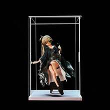 1pc Transparent Acrylic Display Case - Dust-Proof Storage Box, Suitable For Figurines, Models, Dolls - Art Collection Display Shelf - White - View 4