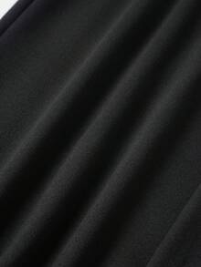 Women's Stand-Up Collar Zippered Bodysuit Autumn And Winter - Black - View 6