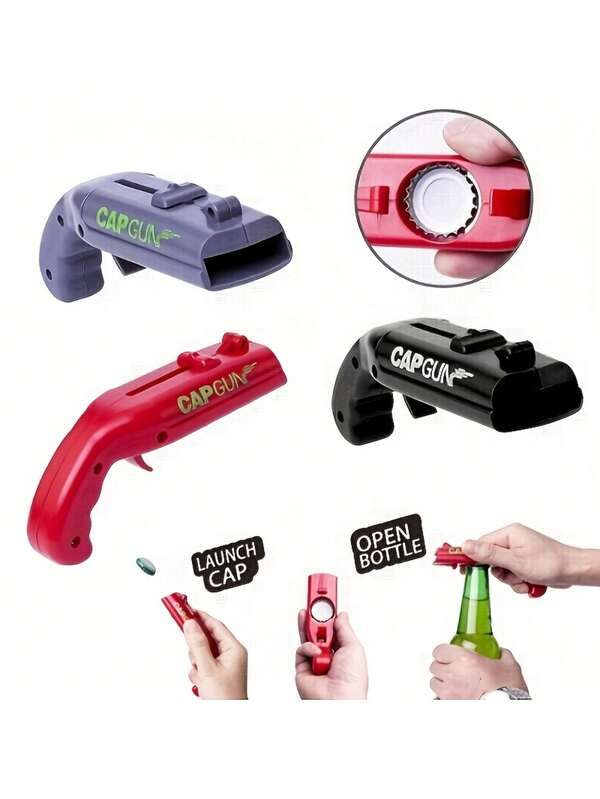 Funny Cap Gun Bottle Opener - Great For Home Bar, Party And Wedding Gifts