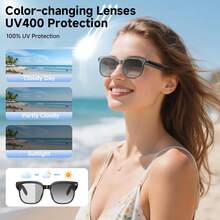 AI Smart Glasses With Camera & AI Assistant (ChatGPT/Doubao) - Real-Time Translation & Object Recognition Glasses, 8MP 4K Recording, /WiFi, TR90 Ultra-Light Design, 8Hrs Battery, Compatible With IOS/Android For For Men/Women, Gift - Black - View 7