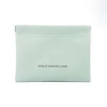 New Simple Closure Pouch, Mini PU Earphone Storage Pouch, Portable Coin Purse. - 棕色 - 查看 5