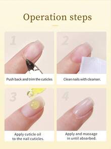 XEIJAYI 20毫升指甲营养角质层护理油，植物滋养油，指甲调理保湿，角质层护理，指甲护理工具 - 黃色 - 查看 11