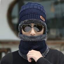 Men Other Hats - Blue With Gray Fur - View 4