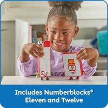 hand2mind Numberblocks Friends Eleven and Doce CifrasDuradero y cultiva el interés de los niños - Multicolor - Ver 3
