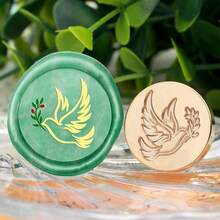 BAOFALI 1个心形/玫瑰/月亮/猫/谢谢/生日快乐图案火漆印章头（无柄）- 浪漫情人节火漆印章 - 婚礼请柬火漆印章 - 礼品包装火漆印章，情人节礼物