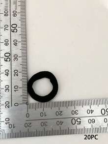 10/20/50pcs Black Elastic Hair Ties, Simple & Fashionable Seamless Hair Ties, Durable Ponytail Holders, Suitable For Daily Use, Gift For Women ,Hair Elastics ,Hair Rubber Bands ,Scrunchies ,Hair Rope