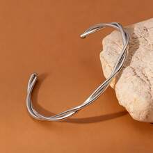 Stainless Steel Infinity Bracelet For Women, Adjustable Twisted Bangle, Suitable For Daily Wear, Eternal Love Jewelry Gift - B327 - View 5