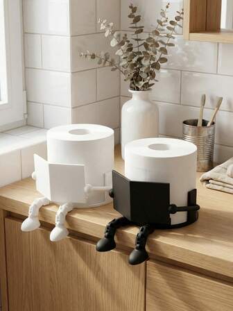 창의적인 인간 모양의 화장지 홀더, 내구성이 뛰어난 ABS 플라스틱으로 제작되었으며 티슈 페이퍼 디스펜서 및 장식 보관 상자 역할을하며 욕실 장식 및 가정용 가구에 적합하며 독특하고 새로운 디자인으로 욕실, 침실, 거실, 책상 또는 선반에 놓을 수 있으며 친구, 집들이, 휴일 및 일상적인 가정용으로 재미있는 선물 아이디어입니다.