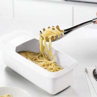 Microwave Noodles Pasta Cooker With Strainer Plastic Spaghetti Vegetable Steamer Dishwasher Kitchen Accessories New
