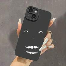 Funda de Teléfono con Estampado Moderno y Original, Diseño de Ojos Divertido y Oscuro para Hombre, Funda para iPhone 17 16 11 15 14 13 12 7 8 Pro Max Plus, Regalo Único, Funda Protectora Negra, Regalo de Cumpleaños, Diseño Único de Moda Unisex - 1 pieza - Ver 7