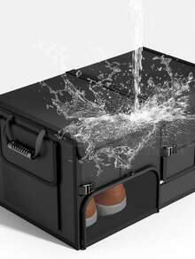 Hộp đựng đồ trong cốp xe ô tô có thể gập lại, dung tích 60L - Có nhiều ngăn, mở một bên, có dải phản quang, chất liệu vải Oxford bền chắc, phù hợp cho cắm trại, du lịch và sử dụng hàng ngày, hộp đựng đồ dung tích lớn trong cốp xe ô tô. - Một cỡ - Xem 8