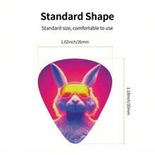 [Custom] Customized Guitar Pick With Unique Pattern, Guitar Accessory, Ideal Gift For Guitar Players, Christmas & Halloween Holiday Gift - Multicolor - View 3