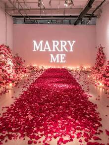 1000片/2000片人造玫瑰花瓣，仿真玫瑰花瓣，浪漫无纺布仿玫瑰花瓣，红/白/蓝/粉玫瑰花瓣，适用于婚礼、情人节礼物装饰、庆典装饰、家居装饰，浪漫手工散落花材，无纺布材质，多层花瓣，散落花材，告白花瓣，填充物，家居装饰，周年纪念装饰，情人节装饰 - 彩色 - 查看 6