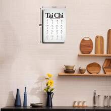 Tai Chi Exercise Guide, Durable Metal Wall Art, Suitable For Home, Office, Gym, Yoga Studio, And Martial Arts School Decoration - Traditional Aesthetics, Zen Home Decor, Perfect Room Decoration, 20*30cm/8x12inch - trộn - Xem 8