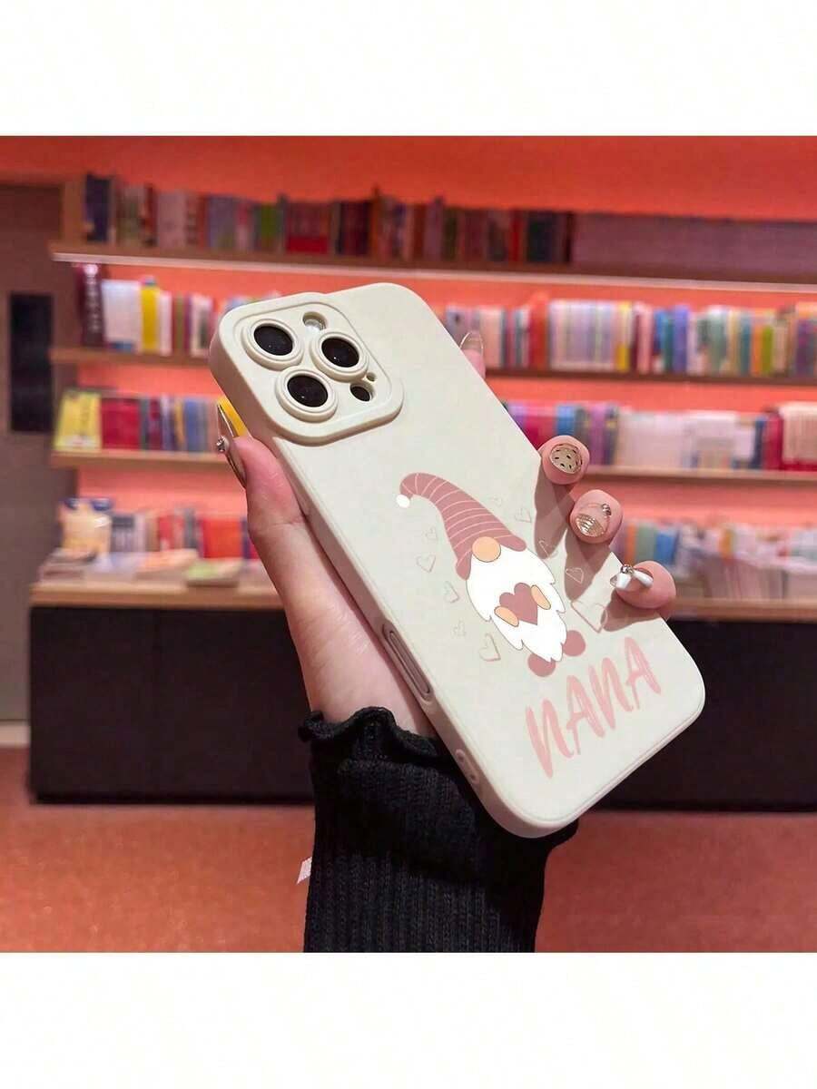 Estuche Granny con Impresión a Mano 360 Grados Garantía Total para 11 12 13 14 Pro 15 16 XR X/XS Plus SE Hand Mejores Artículos de Cumpleaños para Niños y Niñas - Blanco - Ver 1