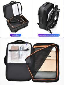1 Pc Vacuum Compression Backpack With Luggage Strap Design.,Ryanair Travel Backpack, Cabin Bag 45x20x30, TSA Friendly Functional.Durable Nylon.Extensible Design.For Men & Women Large-Capacity Travel Backpack Multifunctional Luggage Storage Wetified Suggage Storage Wet Ceat Travel Backpack, Aviation, Avis Travel, Aviation, Avis Travel, Avis, Avis） Casual Backpack,Underseat Cabin Backpack For Airlines , Airline‑Approved Travel Rucksack With Shoe Compartment Bags For Woman, Lightweight Water‑Resistant Carry On Flight Bag For Ryanair, Versatile Business Work Bag, University College Backpack, Weekend Holdall For Holibee, 組合, Commday, Weekend Bag With USB Output Men's Waterproof Travel Backpack - 黑色 - 查看 8