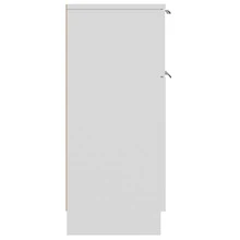 Larryhot Credenze 2 pz Bianche 30x30x70 cm in Legno Multistrato,Robusto e durevole, facile da montare, la scelta ideale per l'arredamento della casa - Bianco - Visualizzare 8