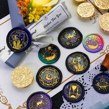 BAOFALI 1pc Magical Space Wax Seal Stamp, 25mm, Detachable Brass Head, No Handle, Classic Wax Seal Stamp For Decorating Cards, Envelopes, Invitations, Packages. Wax Seal Stamp Head - Wedding Invitation Wax Seal - Gift Packaging Wax Seal Stamp - one-size - View 5