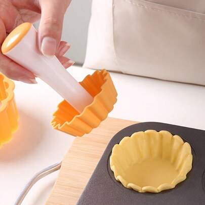 1/2pcs Plastic Pastry Mold, Suitable For Baking Mini Tart Shells, Pastries, Cheesecakes, Mini Pies And Desserts