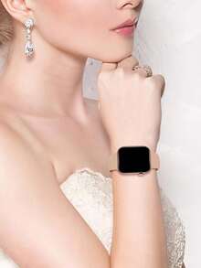 Tương thích với Apple Watch, 38mm, 40mm, 41mm, 42mm, 44mm, 45mm, 49mm, 46mm, Dây đeo thể thao bằng silicon mềm mại và thoải mái, chống nước, phù hợp với Series 10, 9 Ultra, 8, 7, 6, 5, 4, 3, 2, 1 và SE, Có sẵn cho cả nam và nữ - màu nâu - Xem 5