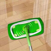 2/4/6 Pcs Reusable Microfiber Mop Pads Compatible , Dry And Wet Dual-Purpose Flat Mop Covers, Washable Pads For Surface/Hardwood Floor Cleaning (Mop Not Included) - 綠色 - 查看 10