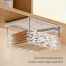 6pcs Expandable Under Cabinet Storage Boxes With Hanging Mounts - Minimalist Bathroom Organizer Drawers, Holds Makeup Pads, Lipsticks, Cotton Swabs | Sliding Mirror Cabinet Drawers, Cosmetic Storage Boxes, Extendable Bathroom Shelf | Organize Vanity Countertop - Multicolor - View 9