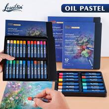 Xin Bowen Oil Pastels 12/24 Colors, Soft Oil Pastel Crayons For Drawing Blending,Layering, Shading,Art Supplies Christmas Gifts For Artists, Beginners, Students, Teachers Back To School - one-size - View 3