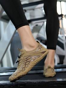 1双女士夏季新款沙滩涉水鞋水上运动速干赤脚水鞋，适合海滩度假、露营、派对、游泳、冲浪、漂流、健身、瑜伽、健身房锻炼 - 卡其色 - 查看 9