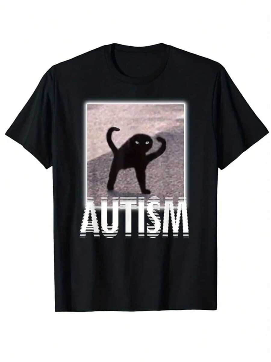 de gato maldito con autismo - Negro - Ver 1