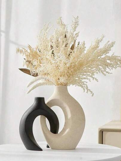 2pcs Creative Couple Series Home Decor Vases, Small & Large Combination, Desktop Ornaments, Suitable For Indoor Decoration, All Seasons. The Size Is Relatively Small, Please Read The Product Description Carefully Before Purchasing. Glass Vases For Room Decoration