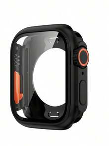 Screen Protector Case, Front And Back Cover Compatible With Apple Watch Series 9/8/7/6/5/4/Se 2 Series 45mm 41mm 44mm 40mm - Black - View 3