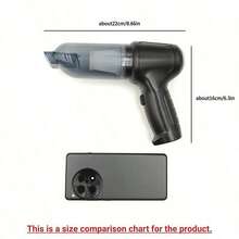 2-In-1 Handheld Vacuum Cleaner, Powerful Wet & Dry Vacuum Cleaner For Car, Home, Office And Pet, Includes Multiple Nozzles/Mini Floor Mop