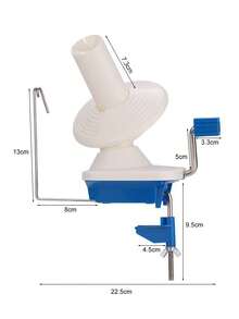 1pc Hand-Cranked Yarn Winder, Small Yarn Ball Winder, Plastic Skein Winder, Portable DIY Sewing & Knitting Tool
