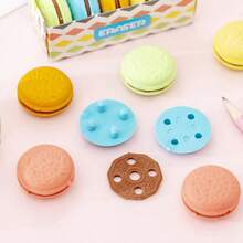 20/10/5 Pcs Macaron Cream Filled Erasers, Large Size Creative Erasers, Cute Design, Suitable For Students, Pencil Erasers, School Supplies, Office Supplies, Back To School Classroom Prizes - Multicolor - View 7