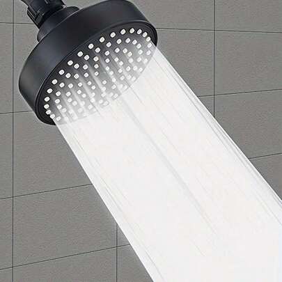 Cabezal de ducha ajustable en múltiples ángulos Cabezal de ducha | Rociador de ducha | Accesorios de baño Rociado tipo lluvia de alta presión Construcción en ABS con boquillas de silicona anti-obstrucción Diseño que ahorra agua Ideal para usuarios domésticos que buscan una experiencia de baño de lujo