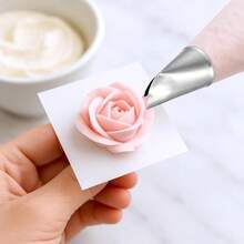 7pcs Stainless Steel Rose Piping Nozzles Set - Cake Decorating & Pastry Tools, Baking Essentials - Multicolor - View 3