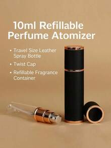 1pc 5ml Textured Leopard Print Square Perfume Refill Bottles, Portable Refillable Perfume Spray Bottle,Leopard Print And Flower Pattern Travel Spray. Portable Travel Bottom Direct Filling Perfume Bottles, Square Portioning Bottle, Spray Bottle. Reusable. - Multicolor 3 - View 4